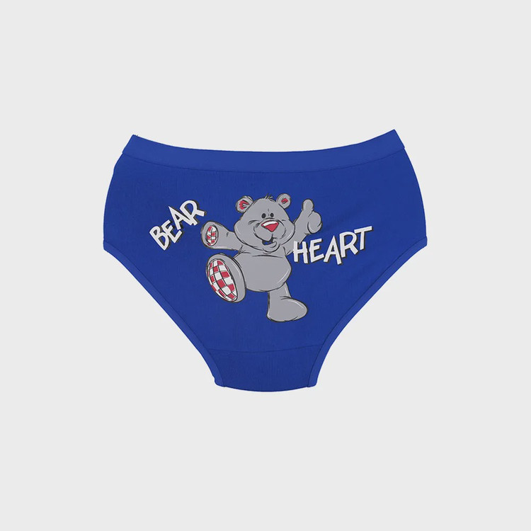 شورت زنانه اسلیپ نخی کش پهن طرح Bear Heart سایز XL بانوسا