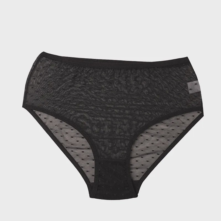 شورت اسلیپ فانتزی زنانه توری توپ توپی سایز XL