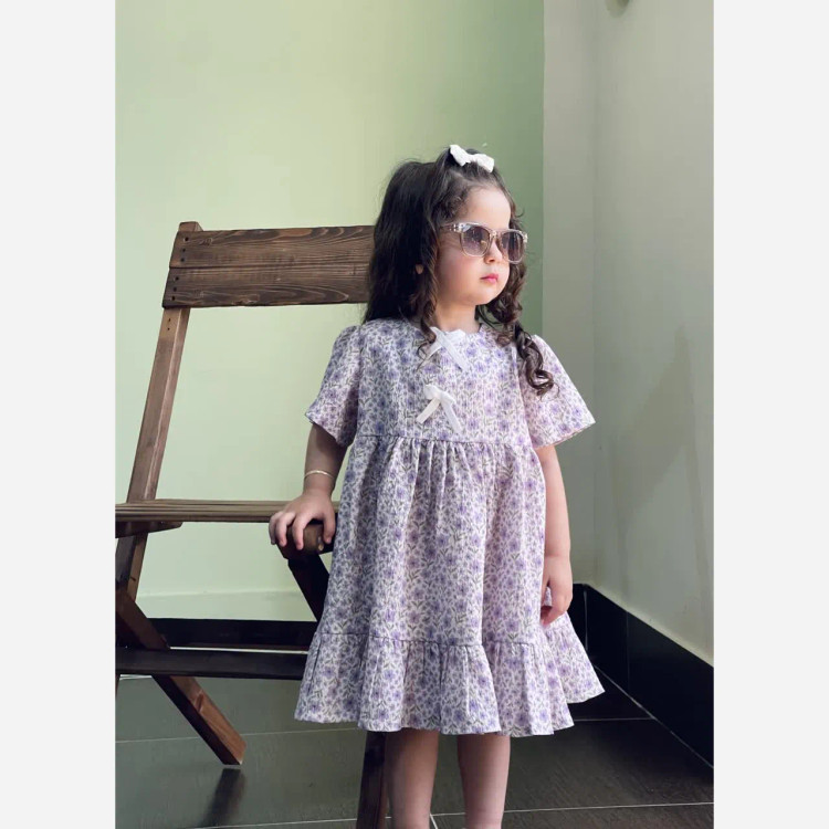پیراهن عروسکی پفکی دخترانه مدل ترانه (2)