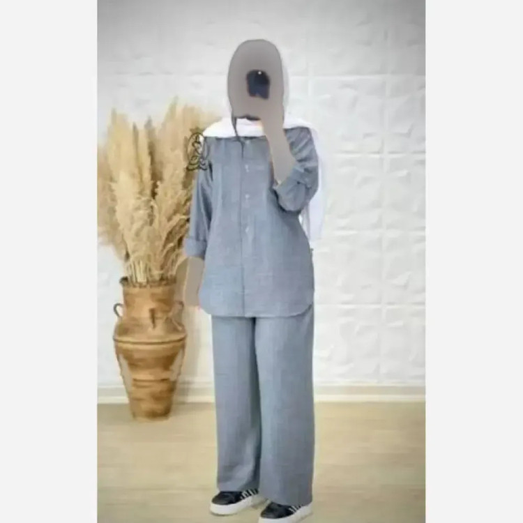 ست مانتو و شلوار زنانه بابوس مدل بگ سایز بزرگ 40 تا 52 (2)