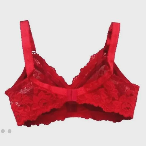 ست لباس خواب توری جلو بسته به همراه سوتین تمام گیپور کش پهن سایز XL