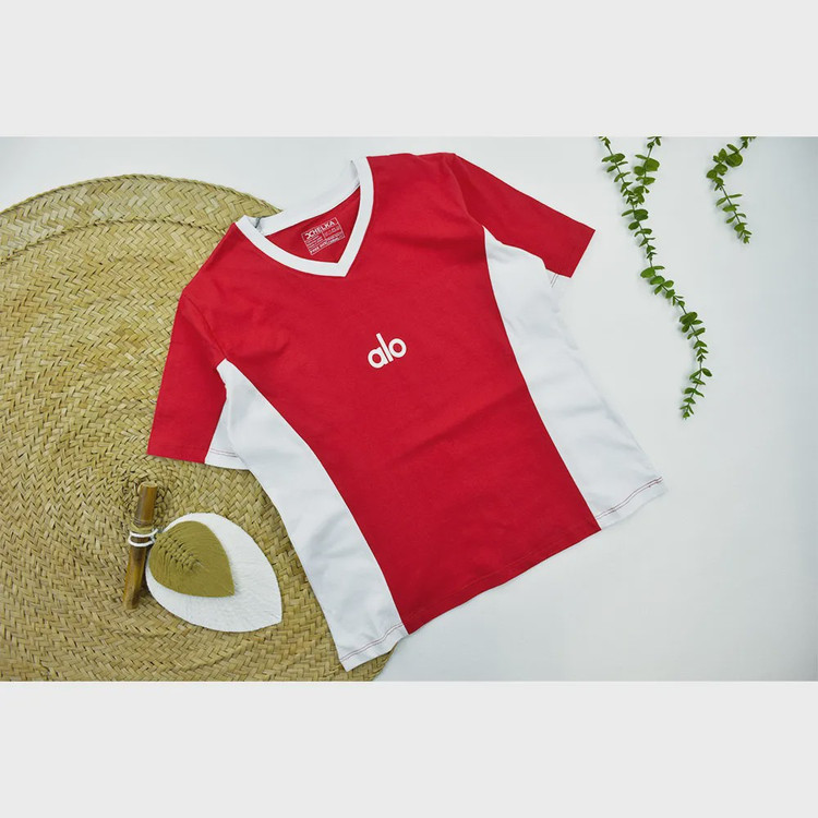 تیشرت اسپرت زنانه یقه گرد پنبه ای کد 11531
