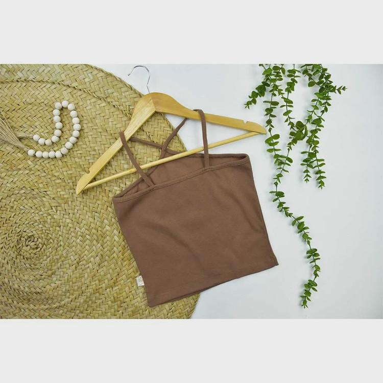 تاپ کبریتی زنانه بند ضربدری فری سایز