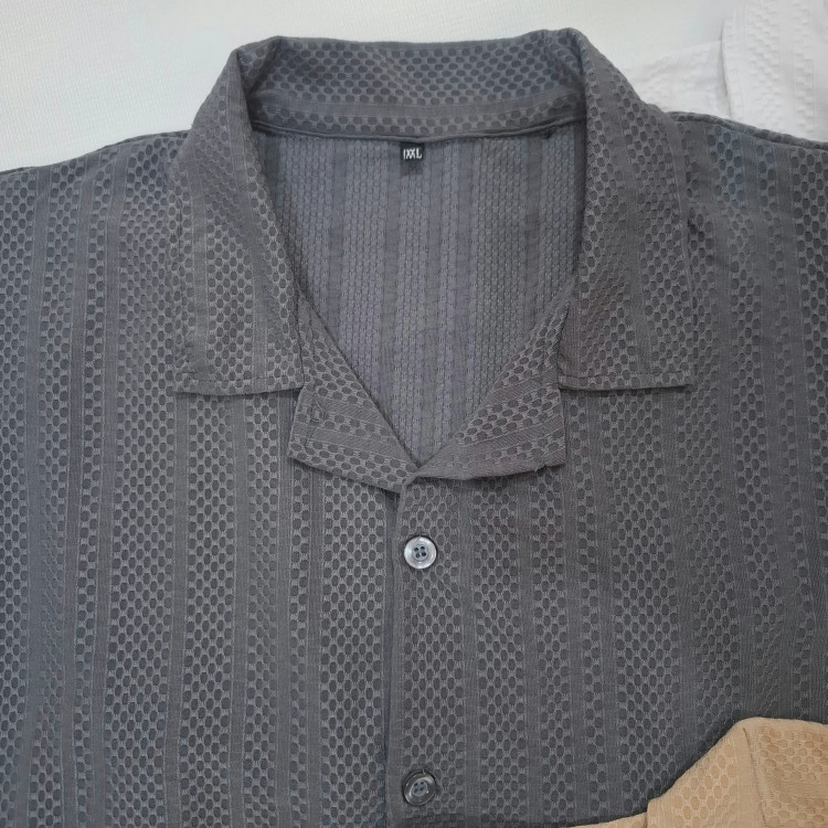 ست پیراهن و شلوارک مردانه پارچه مراکشی گرم بالا سایز L تا 3XL
