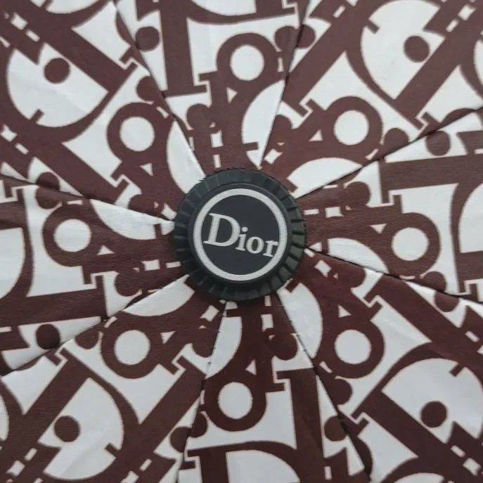 چتر اتوماتیک دیور Dior ضد باد با پارچه نانو و جعبه کادویی
