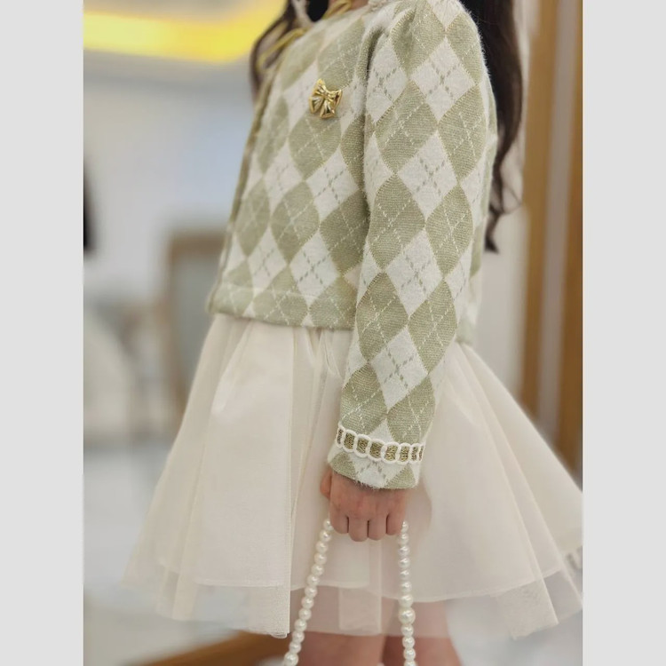 ست سه تیکه کت و دامن و تاپ دخترانه مجلسی سایز 50 و 55