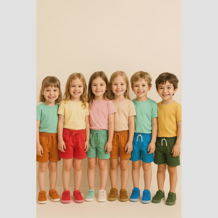 شلوارک بچگانه نخ پنبه دورس مناسب 3 تا 9 سال در 8 رنگ متنوع