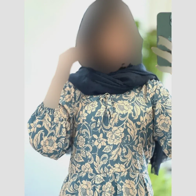 پیراهن ساحلی زنانه جنس فلور بوگاتی فری سایز قد 135