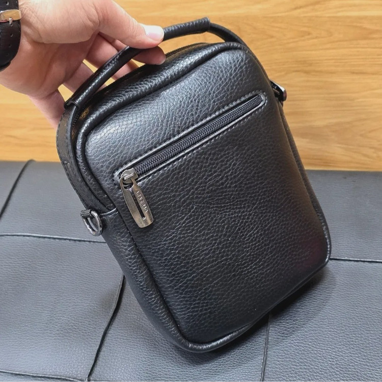 کیف دوشی دستی کوچک چرم صنعتی ضد خش کد 2202