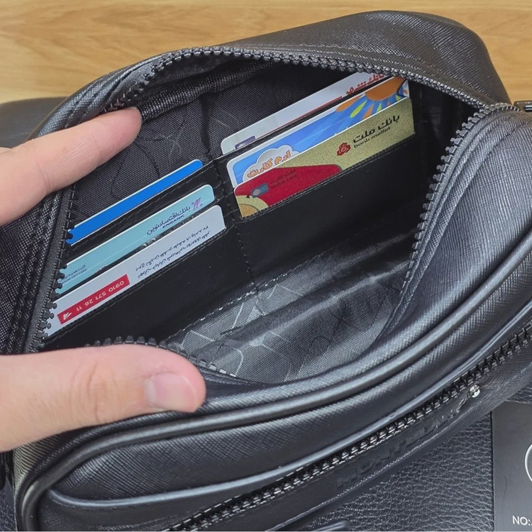 کیف دستی و دوشی چرم صنعتی مونت بلانک مدل کوچک