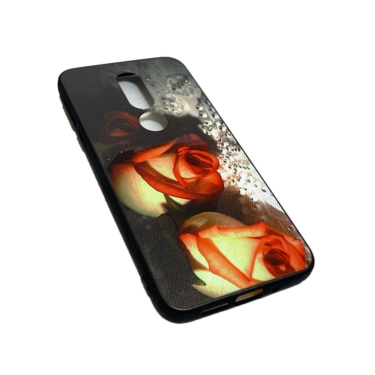 قاب موبایل نوکیا Nokia 7.1-nokia7.1 .مدل گل رز