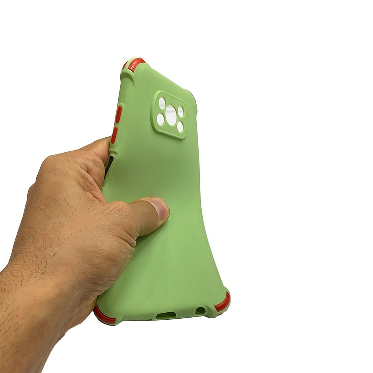 قاب گوشی موبایل شیائومیpoco x3-پوکوx3.مدل قابل انعطاف پذیرایربک