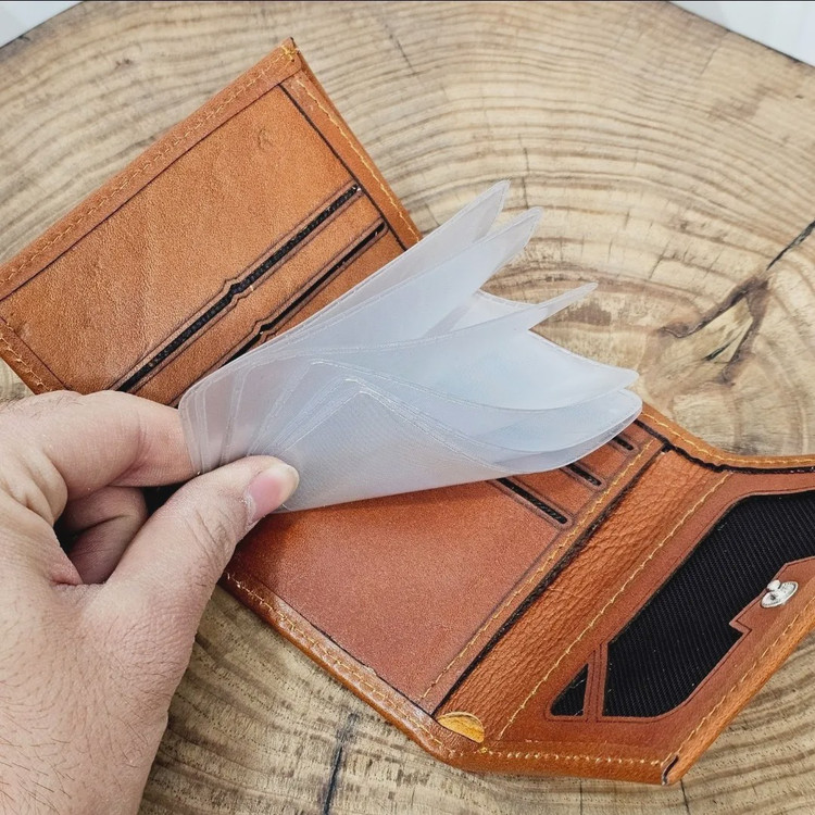 کیف پول جیبی و جاکارتی چرم طبیعی اصل مردانه کوچک