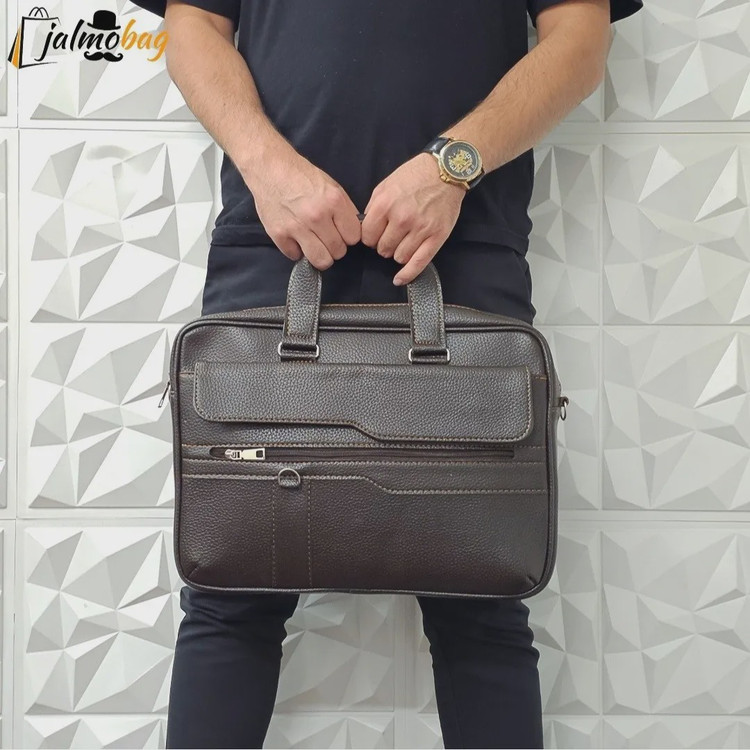 کیف اداری لپتاپی چرمی دستی و دوشی چرم صنعتی
