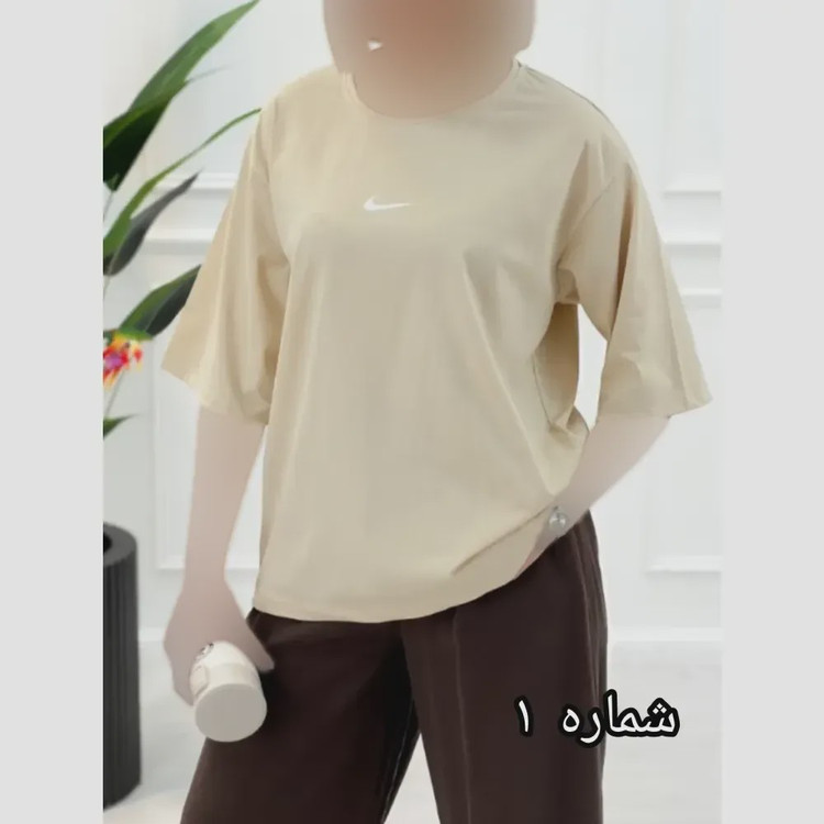 تیشرت باکسی لش زنانه سوپر پنبه قواره دار