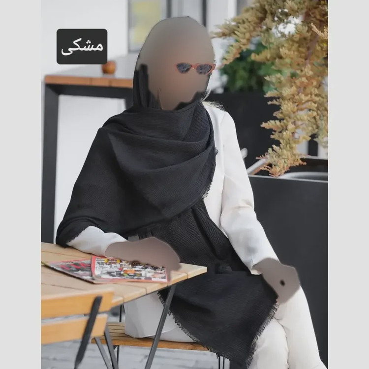 شال نخی برشکا ریزپلیسه قواره بلند تابستانی