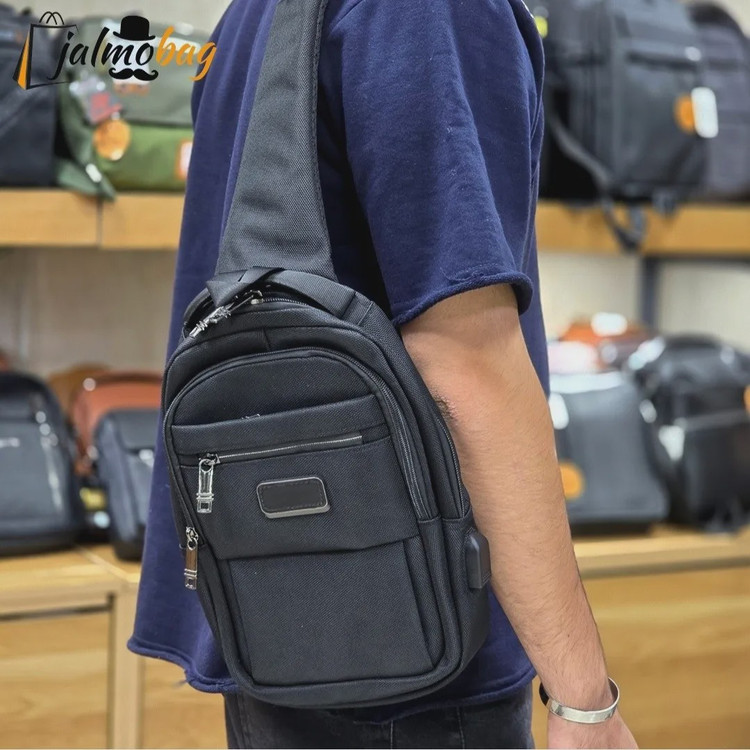 بادی بگ وارداتی برند جیتو JITUO پارچه برزنتی ضخیم آبگریز دارای پورت USB