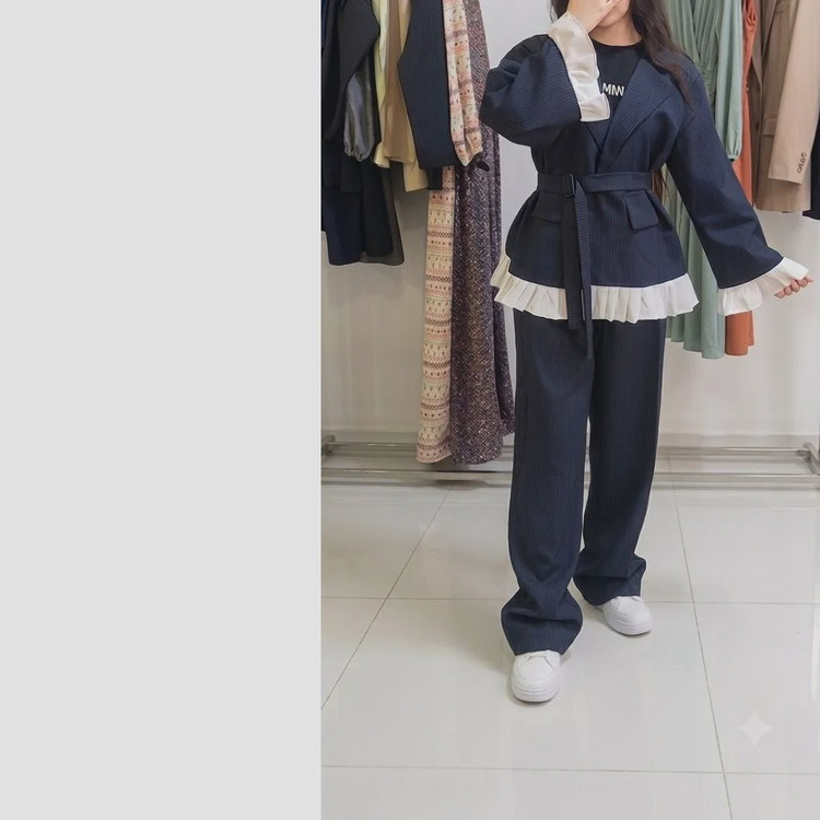 کت شلوار زنانه مدل ماهور پارچه مازراتی خرج کار سفید سایز 38 تا 50