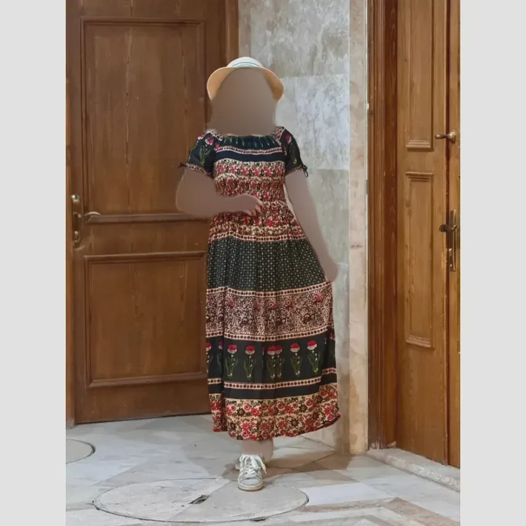 پیراهن کریشه هندی نخ کریشه هند فری سایز