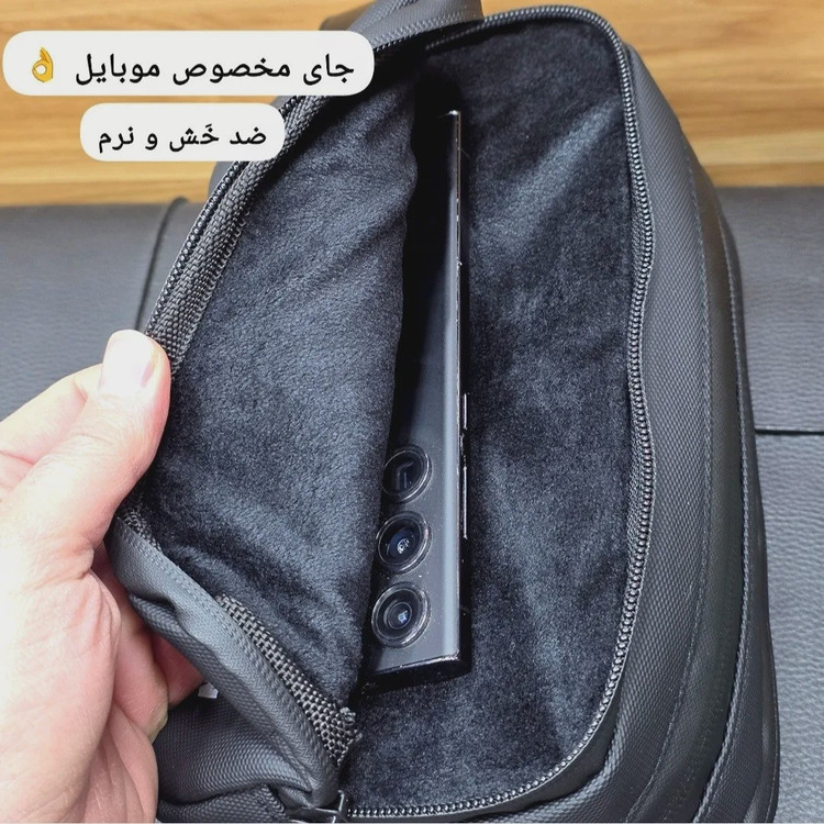 کیف دستی مردانه ضد آب گرین لاین جنس اسکین سیلیکونی ابعاد 13 در 23 سانتی متر