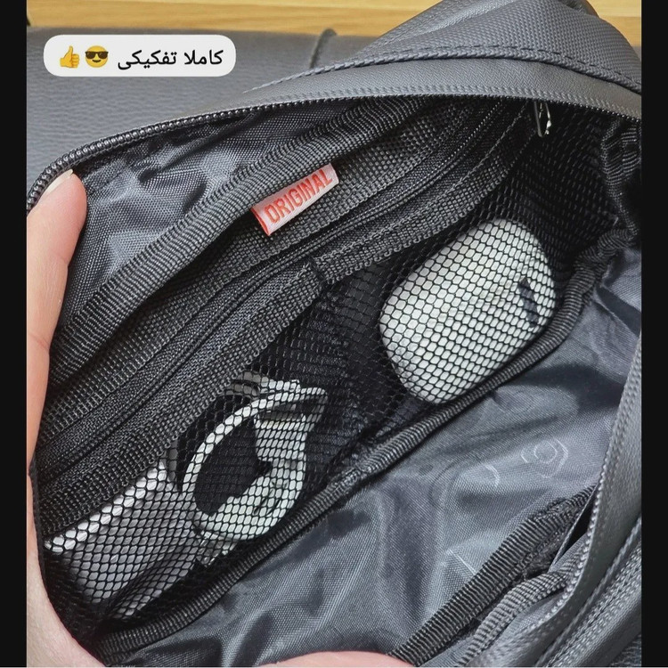 کیف دستی مردانه ضد آب گرین لاین جنس اسکین سیلیکونی ابعاد 13 در 23 سانتی متر