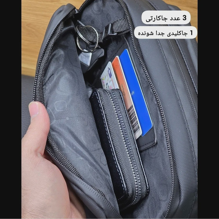 کیف دستی مردانه ضد آب گرین لاین جنس اسکین سیلیکونی ابعاد 13 در 23 سانتی متر