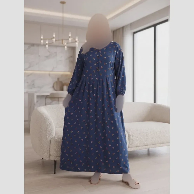 پیراهن کَلدار جلو دکمهt8046