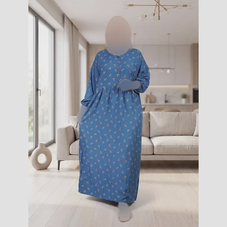 پیراهن کَلدار جلو دکمهt8046