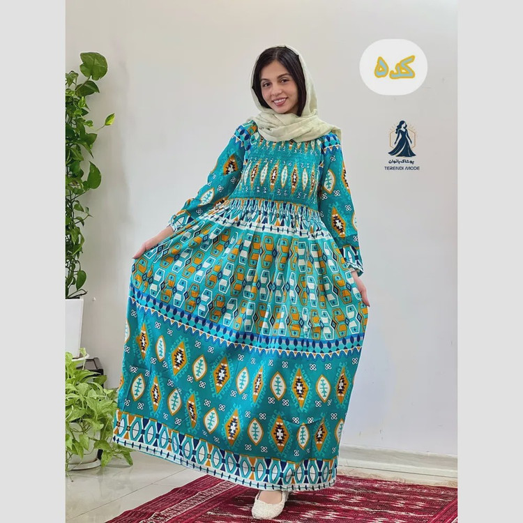 ساحلی کریشه هندی نخ وارداتی فری سایز کش دوزی شده
