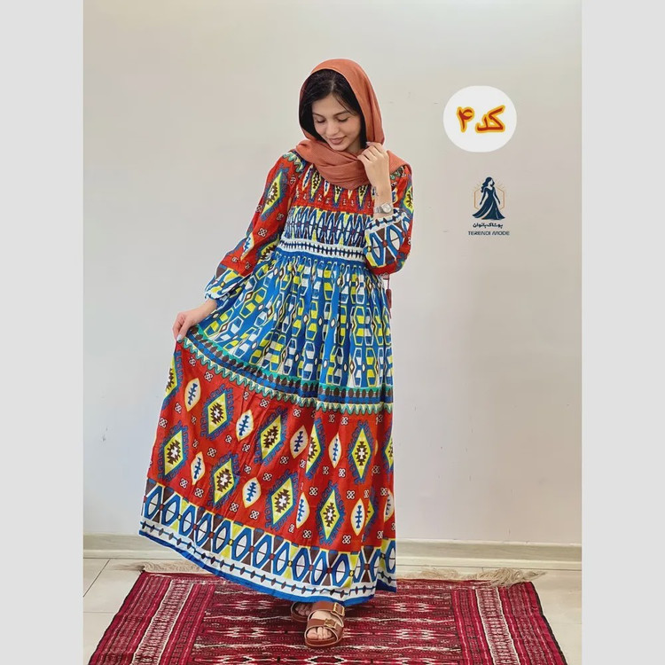 ساحلی کریشه هندی نخ وارداتی فری سایز کش دوزی شده