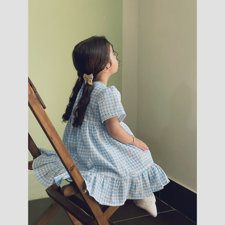 پیراهن عروسکی پفکی دخترانه مدل ترانه