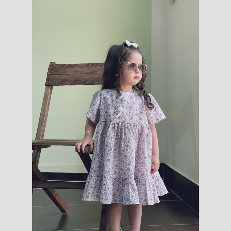 پیراهن عروسکی پفکی دخترانه مدل ترانه