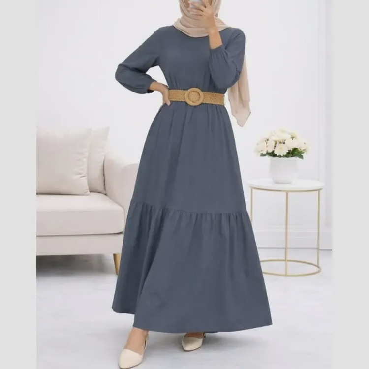 پیراهن ململ طرح آیدا یقه گره ای سایز 38 تا 48