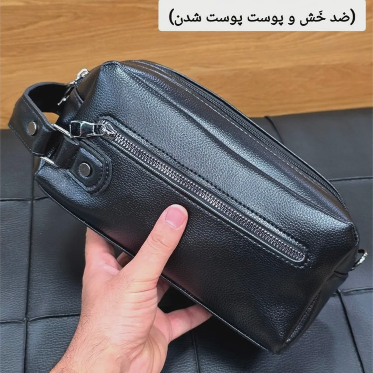 کیف دستی و دوشی مردانه شوزبگ چرم وارداتی درجه یک