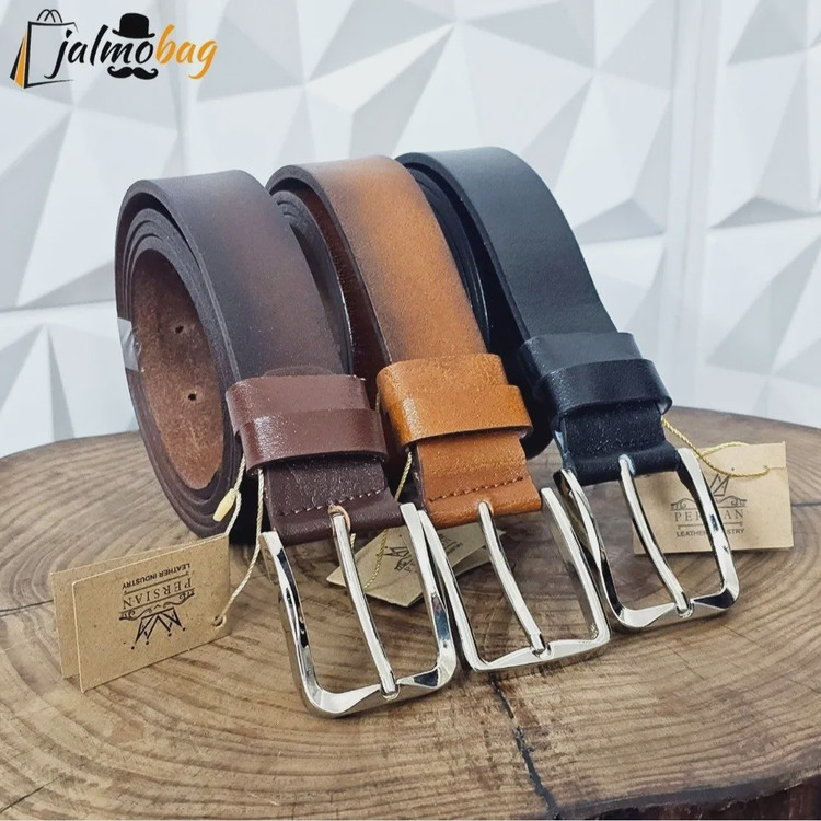 کمربند چرم طبیعی گاوی زبانهدار 3.5 سانت طول 125 سانتیمتر