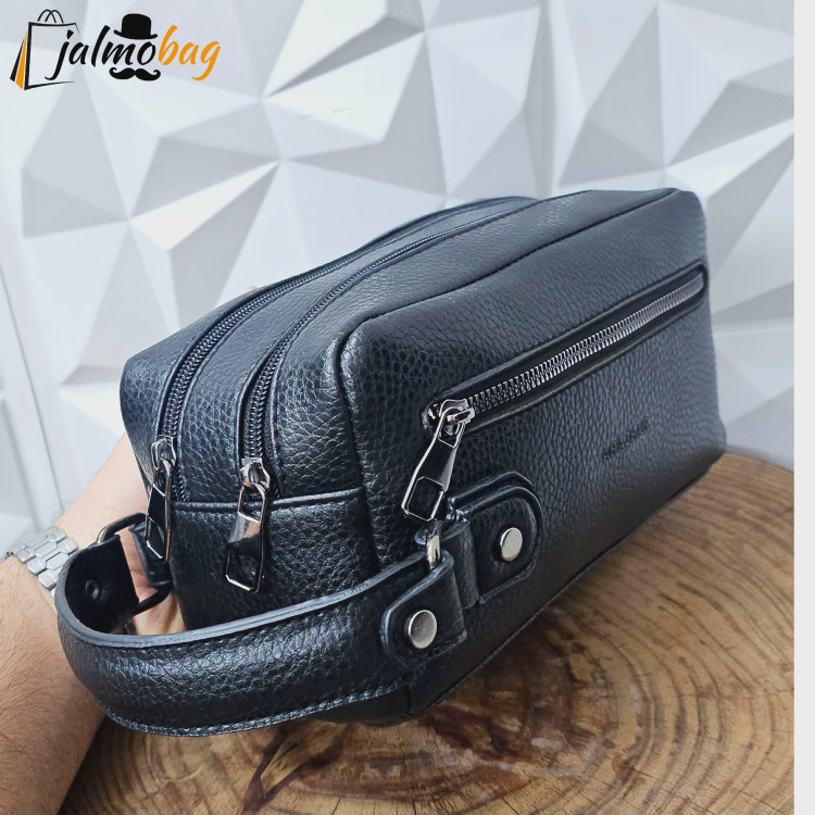 کیف دستی مردانه چرمی شوزبگ دو خانه چرم صنعتی خارجی