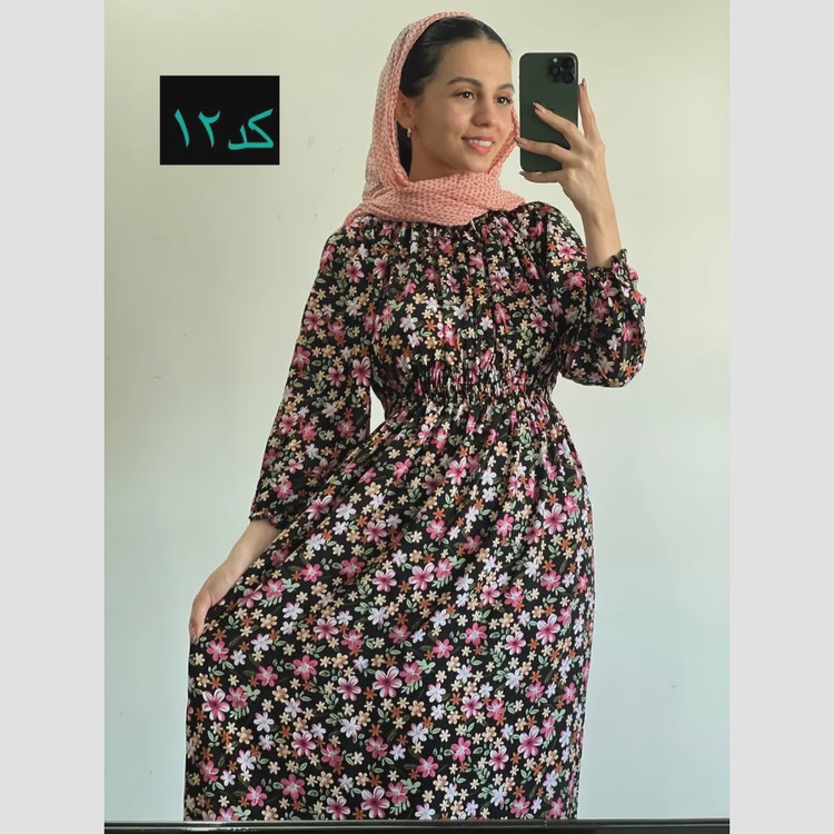 ساحلی نخی طرح دار ماچ خنک و تابستانه فری سایز