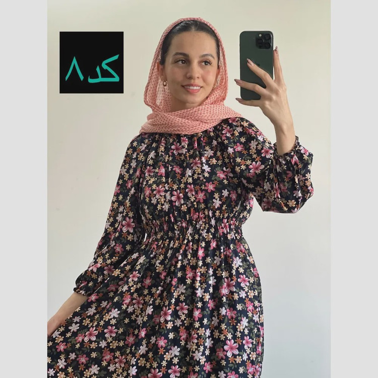 ساحلی نخی طرح دار ماچ خنک و تابستانه فری سایز