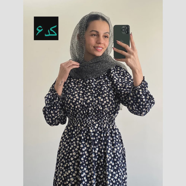 ساحلی نخی طرح دار ماچ خنک و تابستانه فری سایز