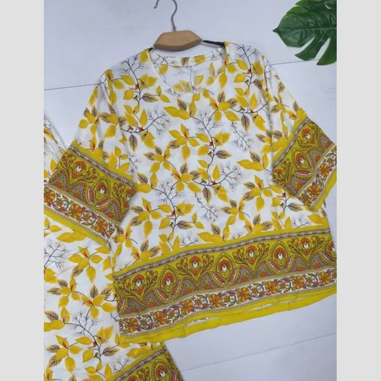 بلوز و شلوار نخی شیوان 7594