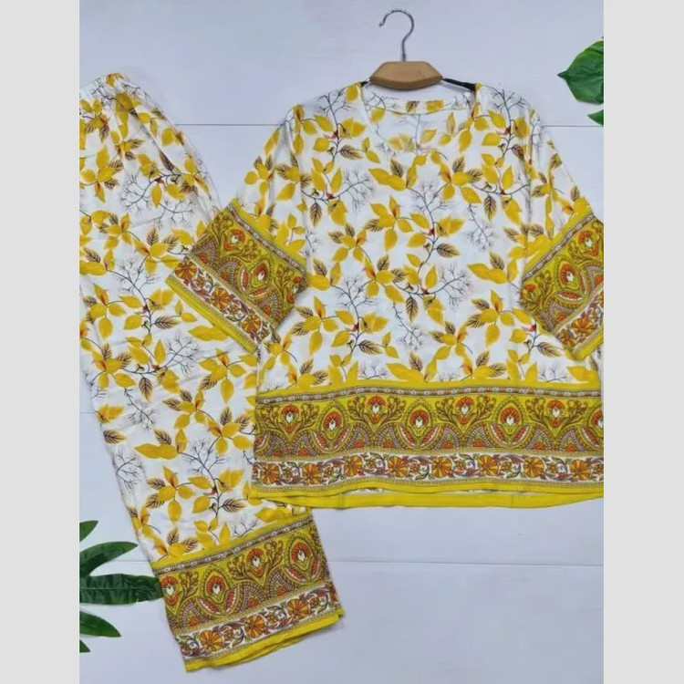 بلوز و شلوار نخی شیوان 7594