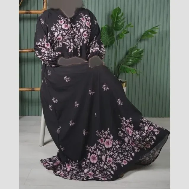 پیراهن کلوش عالیس صورتی R7571