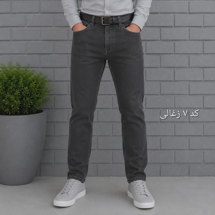 شلوار جین مردانه راسته پنبه فلامنت در هفت رنگ سایز 40 تا 58
