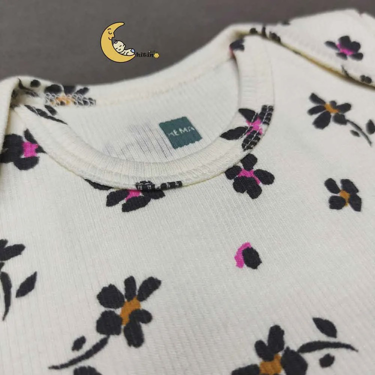 بادی آستین کوتاه کبریتی نوزادی دخترانه برند Hema جنس نخ پنبه وارداتی 3 تا 36 ماه