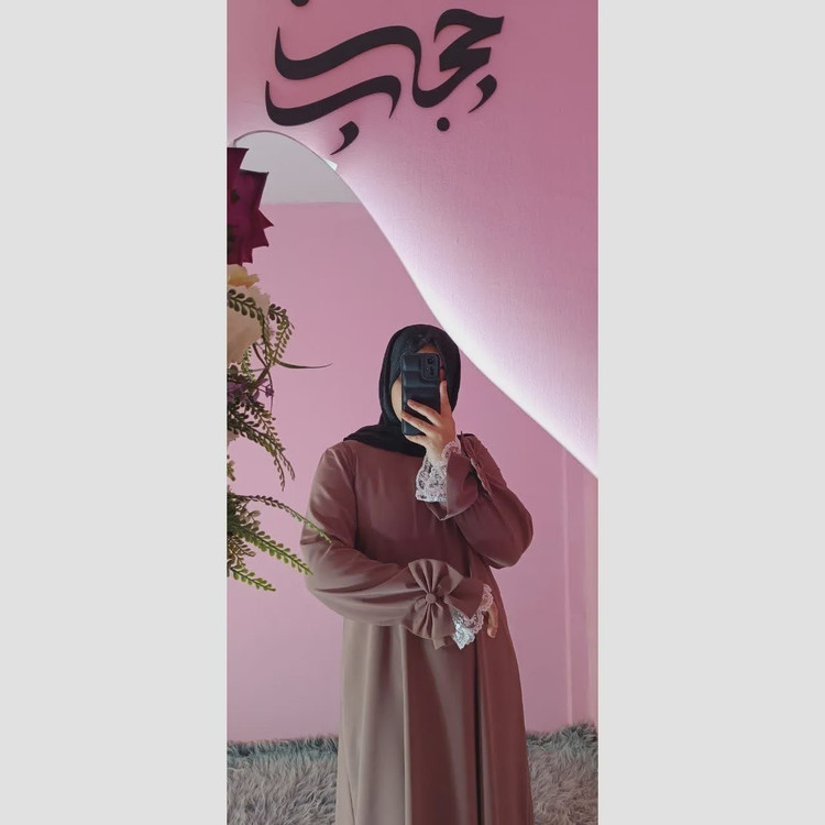 مانتو عبایی زنانه و دخترانه مدل ریحان جنس کرپ سوپر الیزه اعلا