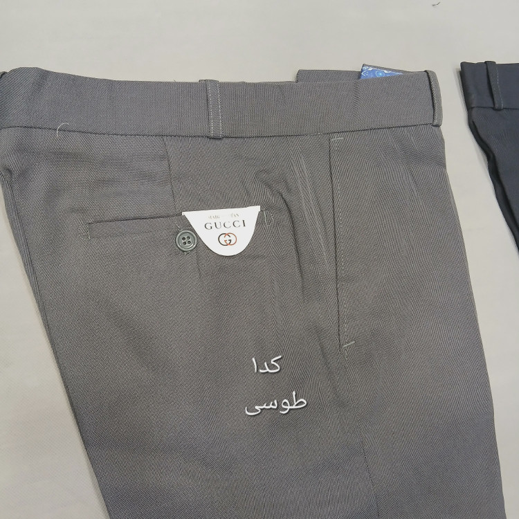 شلوار پارچهای مردانه نخی سایز 42 تا 54 رنگ طوسی و مشکی و زغالی