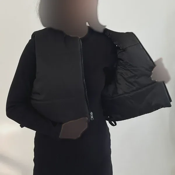 پافر کراپ زنانه دو رو جنس مموری کمر گت دار مناسب سایز 38 تا 42