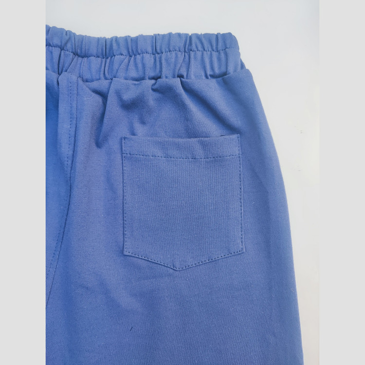ست تیشرت و شلوارک اسپرت پسرانه و دخترانه طرح 1977 رنگ سرمه ای سایز 55 تا 75