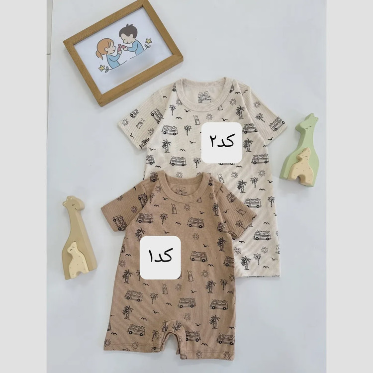 رامپر تابستانی بچگانه جنس کبریتی سایزبندی متنوع