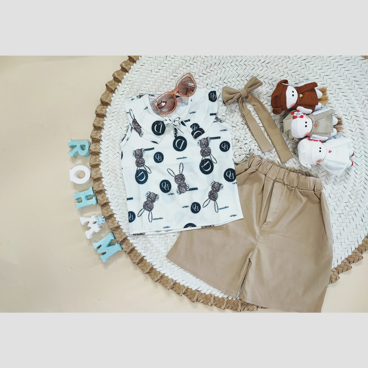 تاپ شلوارک دخترانه خنک و راحت در سه سایز مختلف